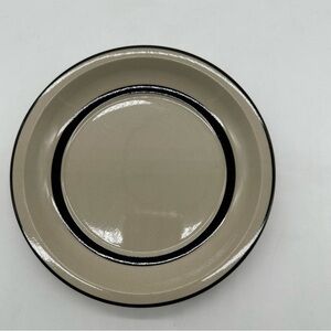 Vintage Sears Berry Band Salad Plate 7 1/2 " Brown & Tan